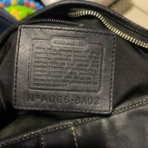 Coach Black Leather hobo
